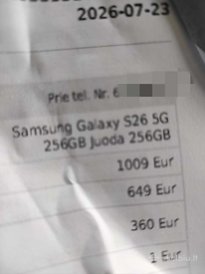 Samsung galaxy s26 256 GB 5G - nuotraukos Nr. 3