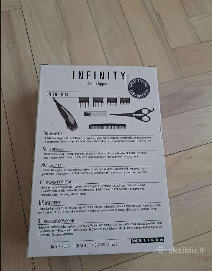 Melisa Infinity plaukų ir barzdos kirpimo mašinėle - nuotraukos Nr. 4