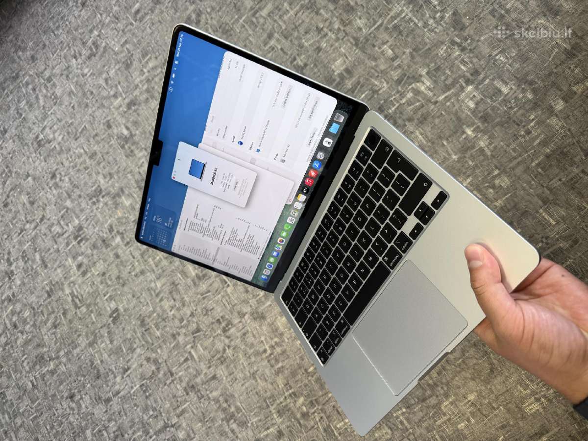 MacBook Air 2022 m2/16ram/512gb 100% - nuotraukos Nr. 2