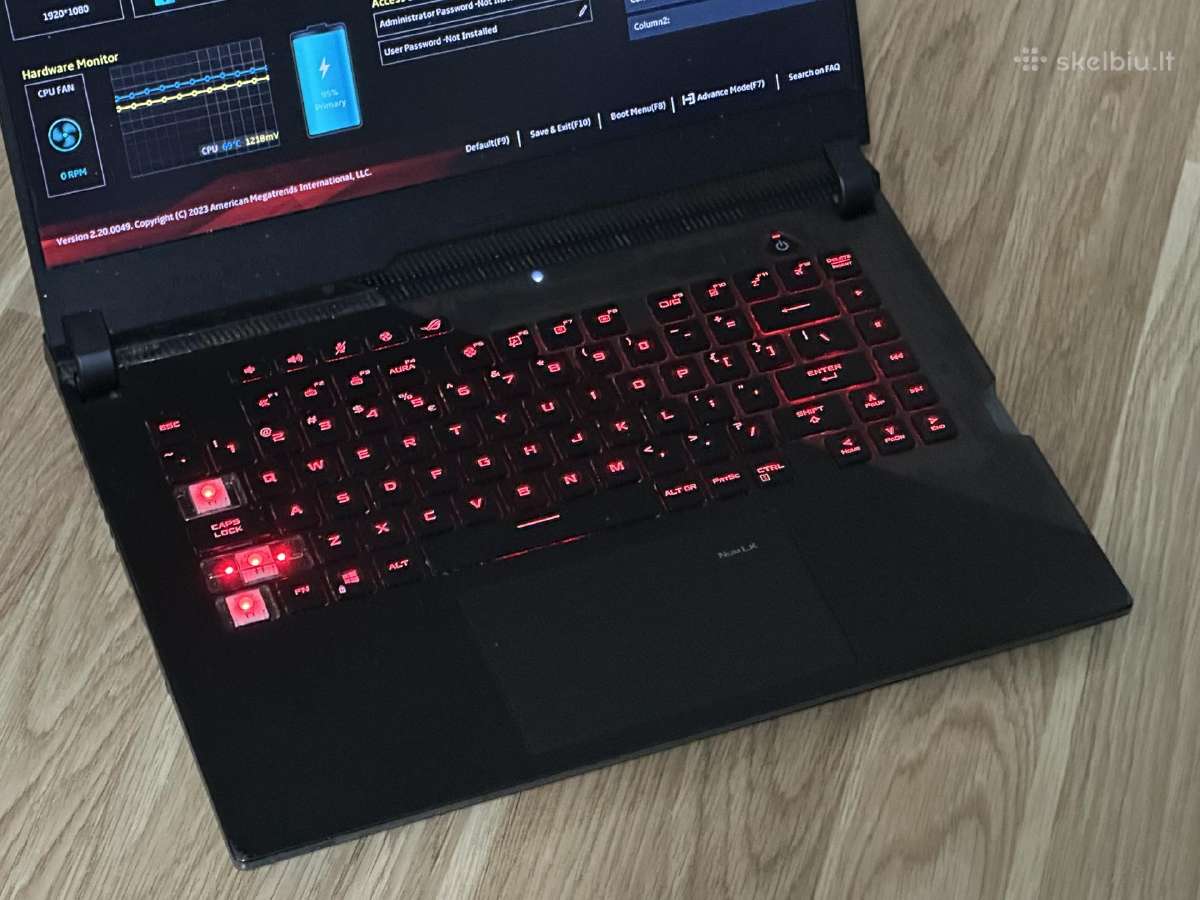 Parduodu Rog Strix 15 Su Ryzen 9, 16gb, Rtx 3070 - nuotraukos Nr. 2