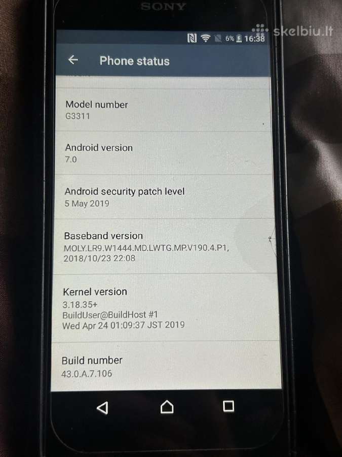 Sony xperia L1 - nuotraukos Nr. 2