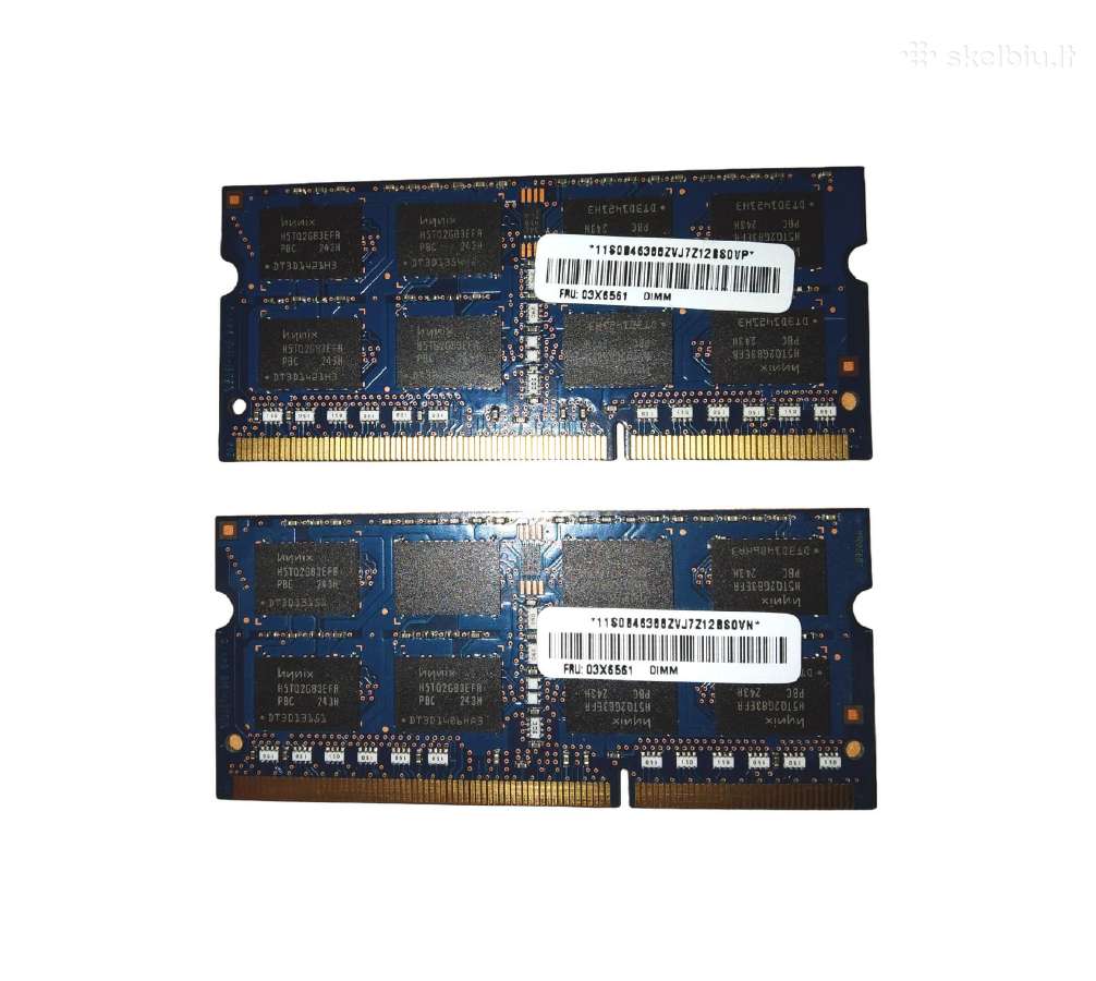 Ramai Ddr3 2x4gb Pc3-12800s - nuotraukos Nr. 2