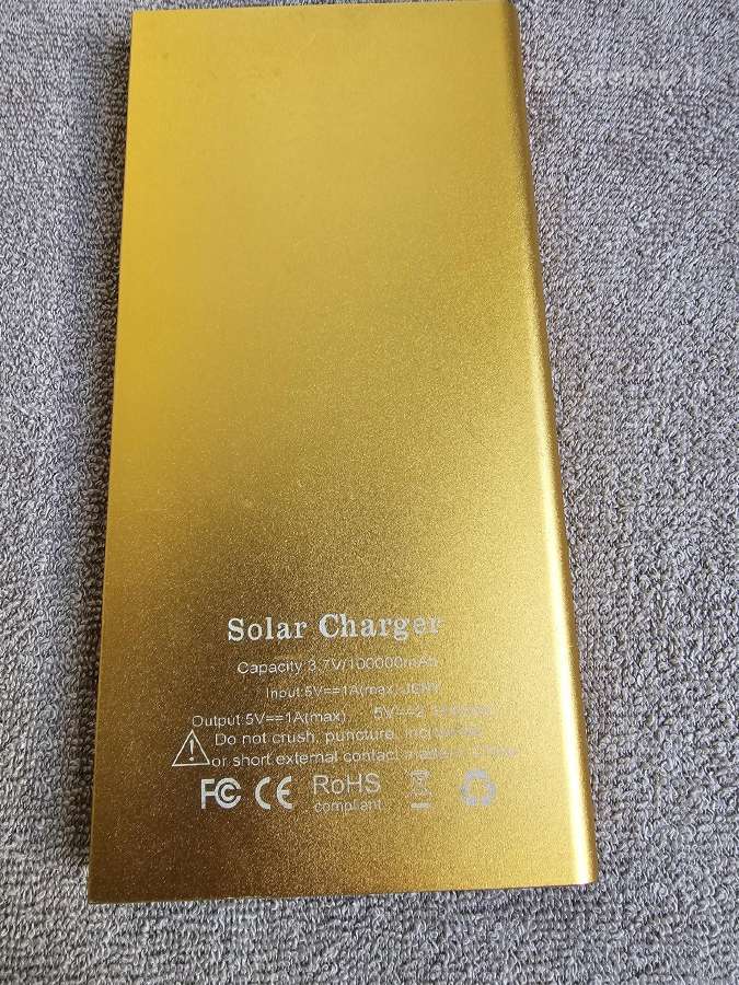 Power bank su saulės moduliu - nuotraukos Nr. 2