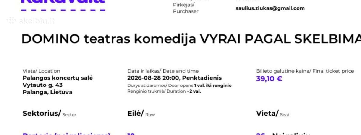Palangoje. Domino teatras komedija - nuotraukos Nr. 2