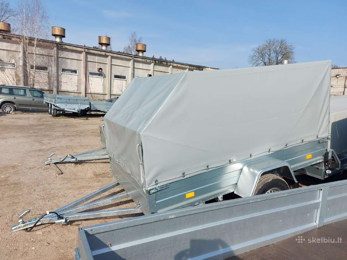 2,7m sustiprinta tentinė/be tento linginė priekaba - nuotraukos Nr. 9