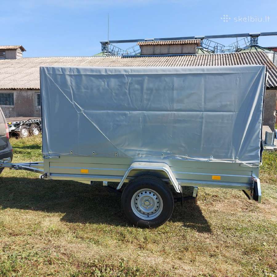 2,7m sustiprinta tentinė/be tento linginė priekaba - nuotraukos Nr. 16