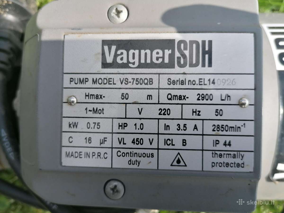 Vandens siurblis 750w - nuotraukos Nr. 2