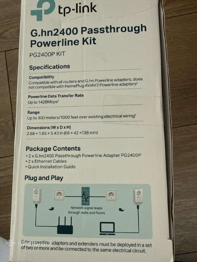 Tp-link Pg2400p Kit – G.hn 2400 Gigabit Powerline - nuotraukos Nr. 5