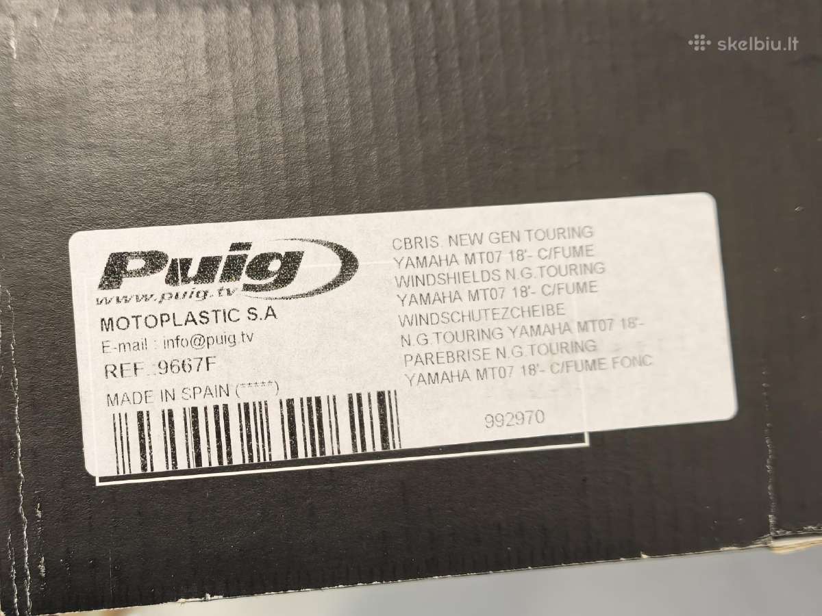 Yamaha Mt-07 stiklas / windshield - nuotraukos Nr. 8