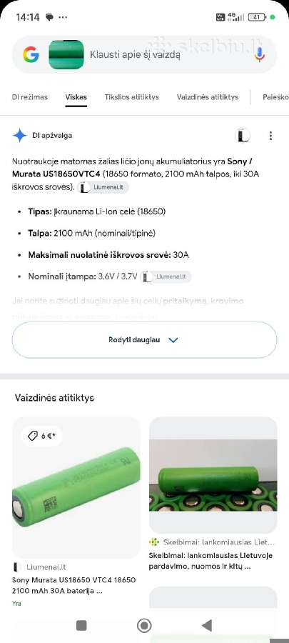 Aukštos kokybes Licio jonu celiu blokai 18650 30a - nuotraukos Nr. 10