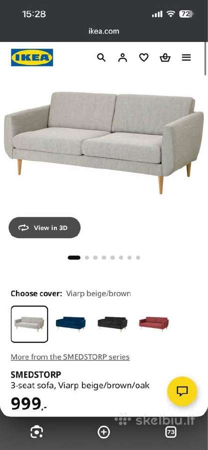 Sofa Smedstorp Ikea - nuotraukos Nr. 4