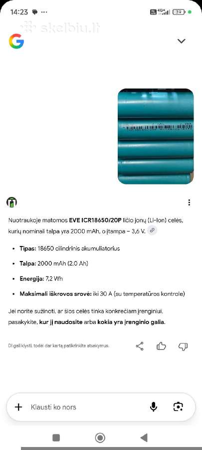 Aukštos kokybes Licio jonu celiu blokai 18650 30a - nuotraukos Nr. 12