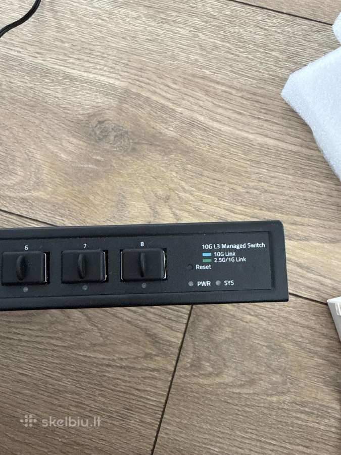 Valdomas 10g komutatorius (Switch) 8 10gbps Sfp+ - nuotraukos Nr. 2
