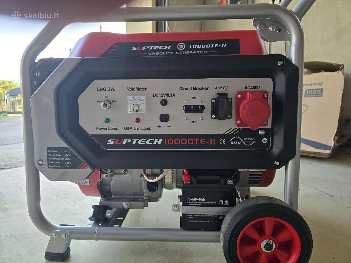 Benzininis generatorius Suptech 10000te-II 8,3kw - nuotraukos Nr. 2