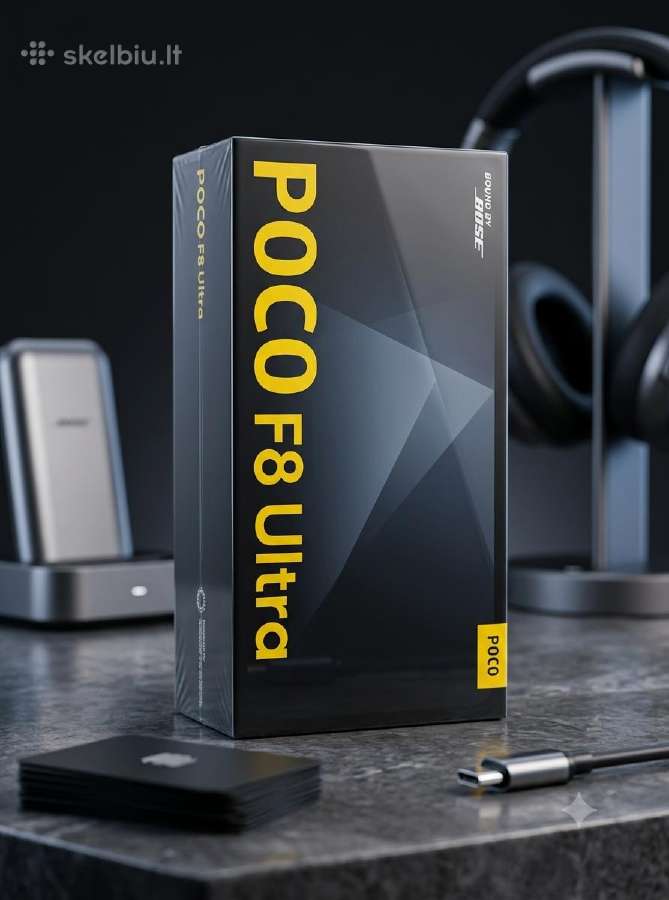 Poco F8 Ultra 16gb/512gb Black (Neišpakuota) - nuotraukos Nr. 2