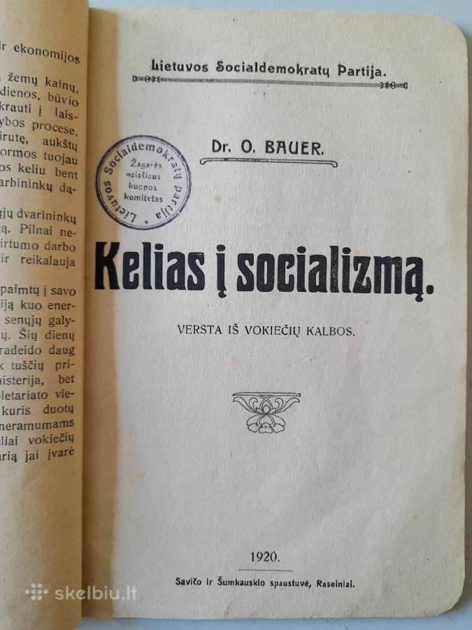 "Lietuvos Socialdemokratų Partija" 1920-1922m - nuotraukos Nr. 4