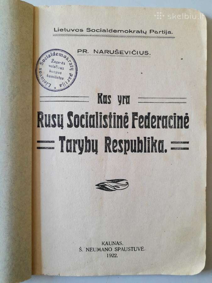 "Lietuvos Socialdemokratų Partija" 1920-1922m - nuotraukos Nr. 6
