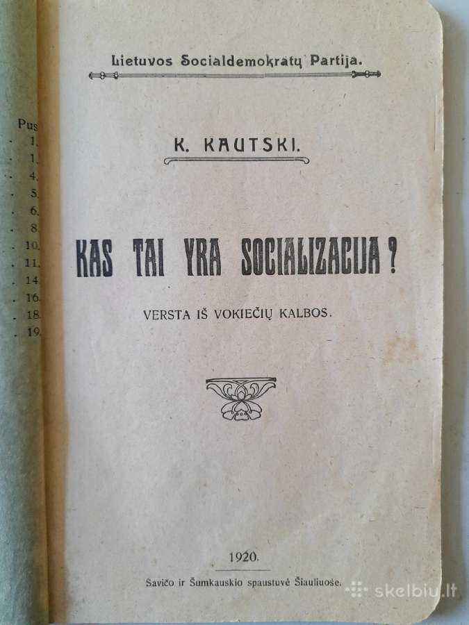 "Lietuvos Socialdemokratų Partija" 1920-1922m - nuotraukos Nr. 2