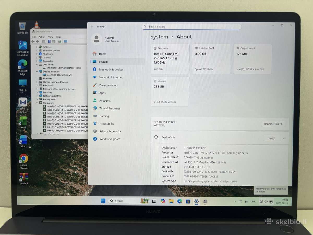 Huawei Matebook W19 - nuotraukos Nr. 2