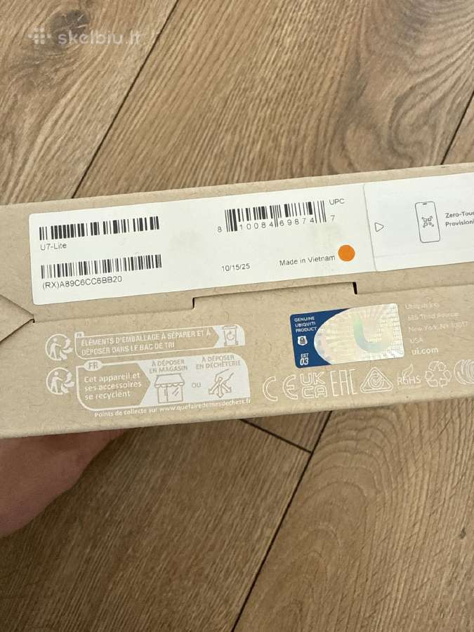Ubiquiti Unifi 7 Lite + Poe injektorius - cekis - nuotraukos Nr. 2