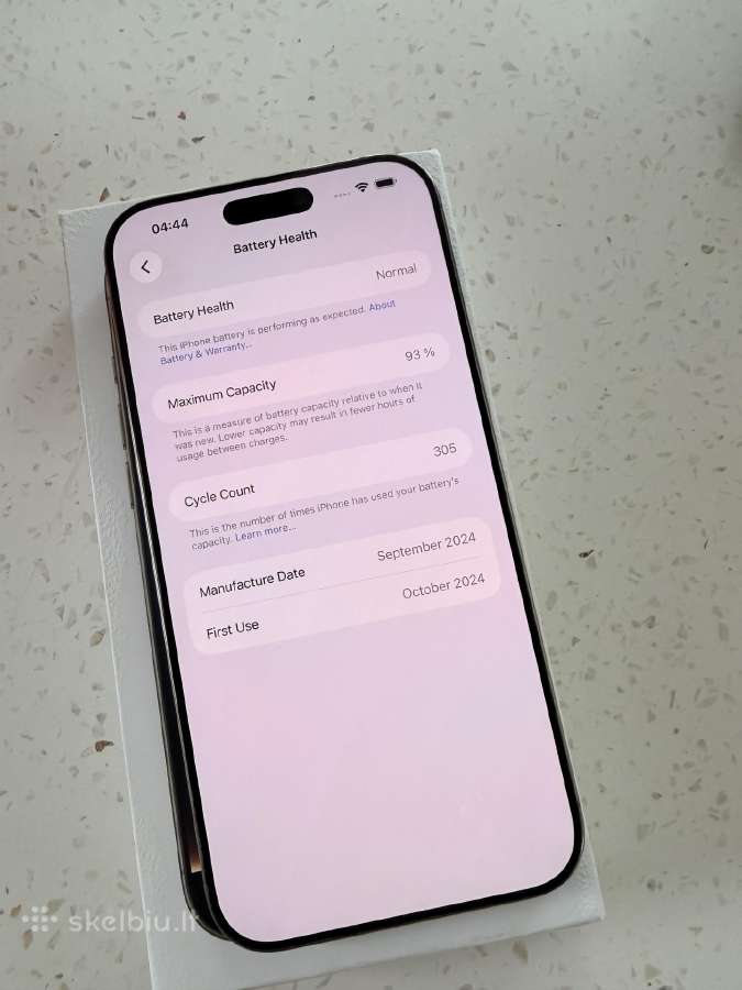 iPhone 16 Pro Max 256gb Gold - nuotraukos Nr. 5