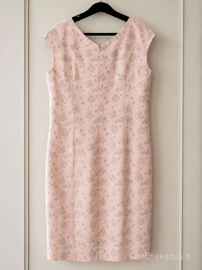 Elegantiška proginė suknelė su švarkeliu - nuotraukos Nr. 3