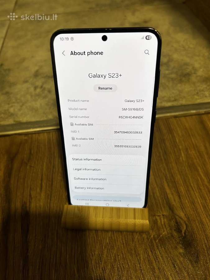 Samsung S23+ 256gb tvarkingas - nuotraukos Nr. 3