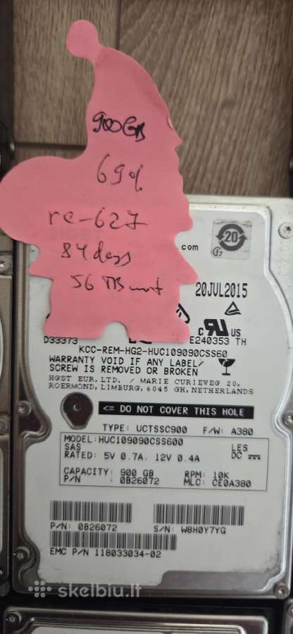 19x900gb 6g 10k rpm sas HDD 2.5" - nuotraukos Nr. 3
