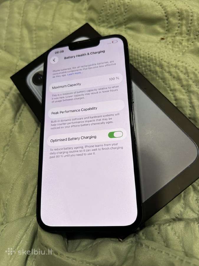 iPhone 13 pro 128gb baterija 100 - nuotraukos Nr. 3