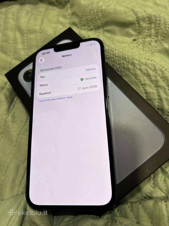 iPhone 13 pro 128gb baterija 100 - nuotraukos Nr. 4
