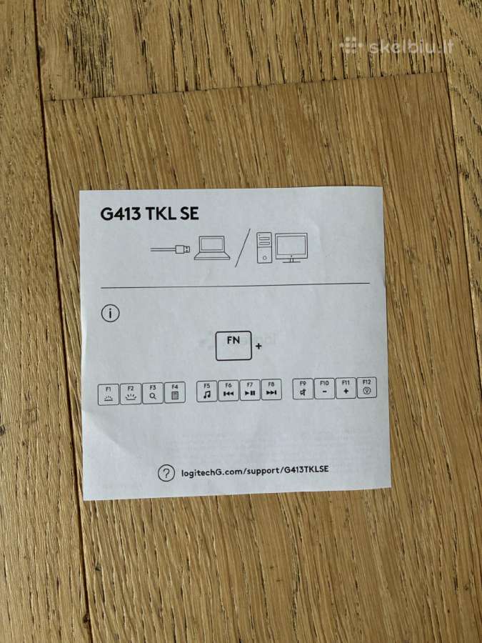Mažai naudota žaidimų klaviatūra Logitech G413 Tkl - nuotraukos Nr. 6
