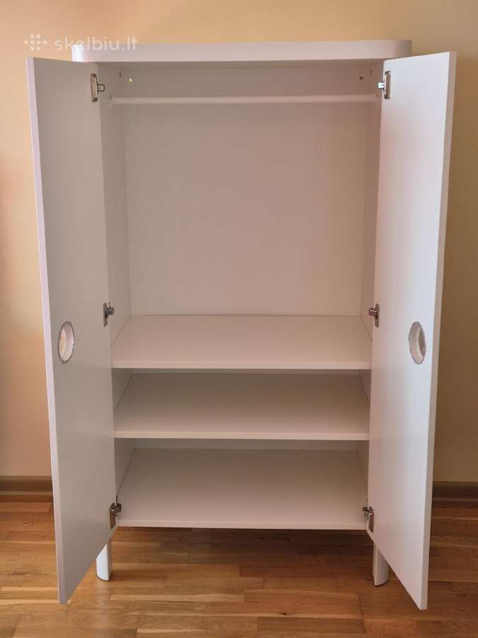 Balta Ikea Solgul vaikiška drabužių spinta - nuotraukos Nr. 2