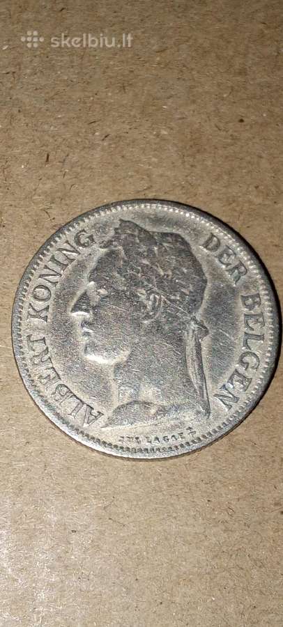 Belgijos Kongas 50 santimų 1926 - nuotraukos Nr. 2