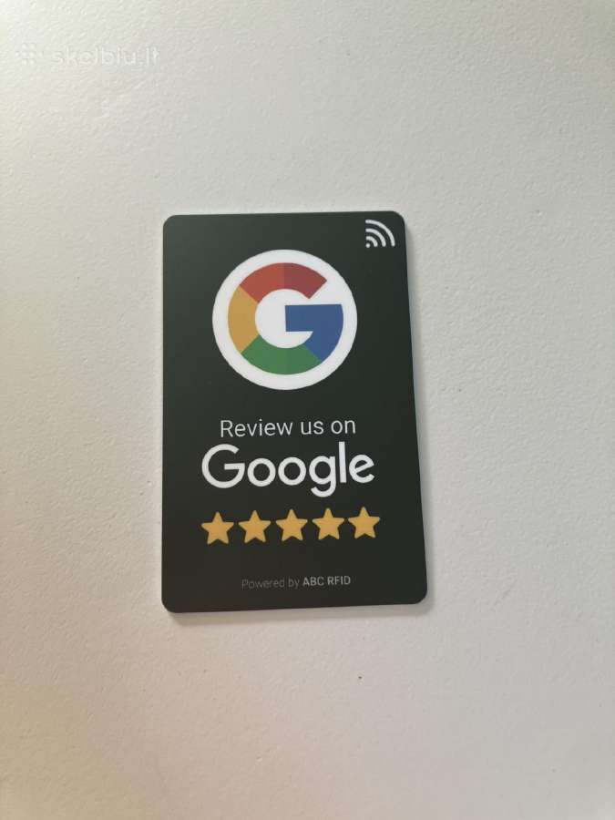 Google nfc atsiliepimų kortelės - nuotraukos Nr. 3