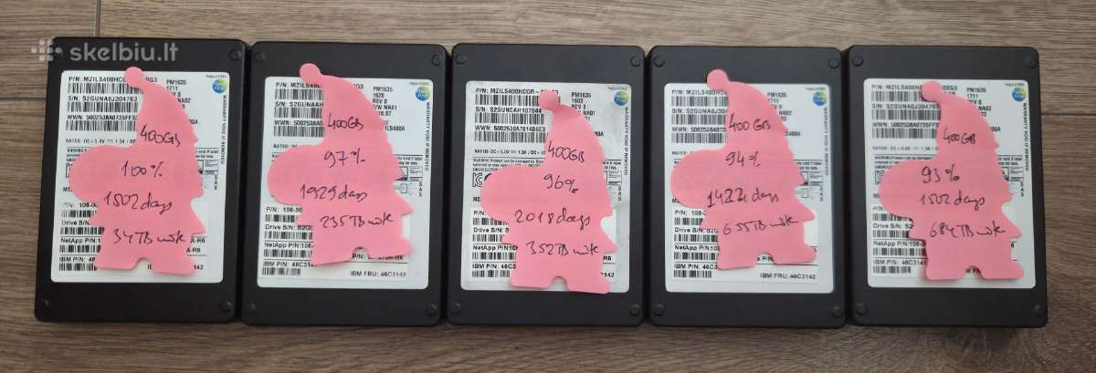 Sas SSD 3.6tb 1.92tb 12gb/s, 800gb 6gb/s - nuotraukos Nr. 12