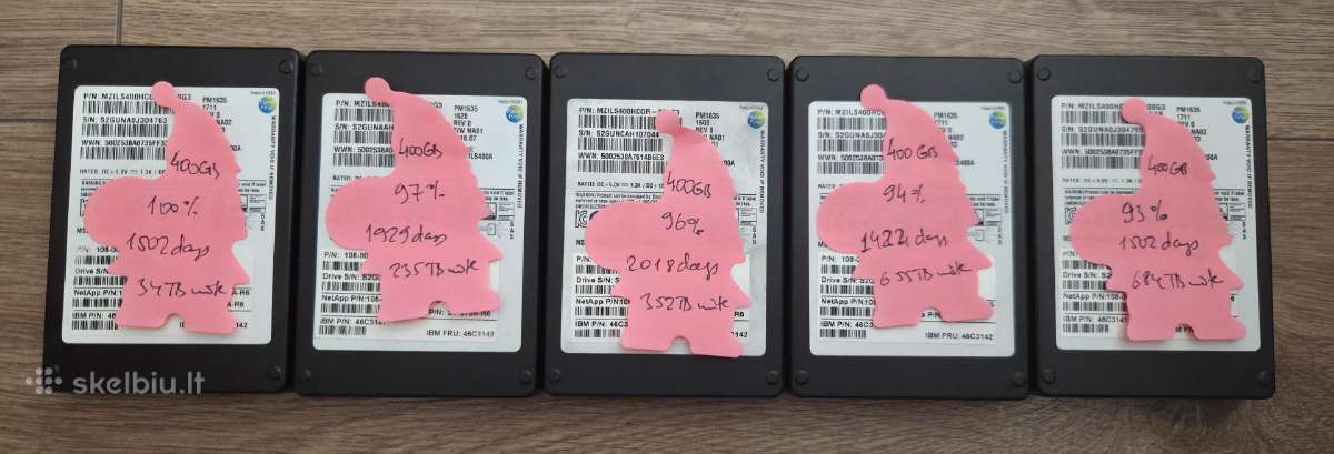 U.2 2tb, Sas SSD 7.68tb, 3.6tb 12gb/s, 800gb,400gb - nuotraukos Nr. 22