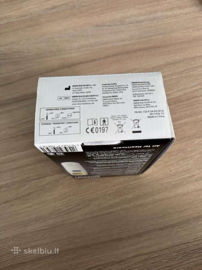 Omron Gentle Temp 720 bekontaktis termometras - nuotraukos Nr. 12