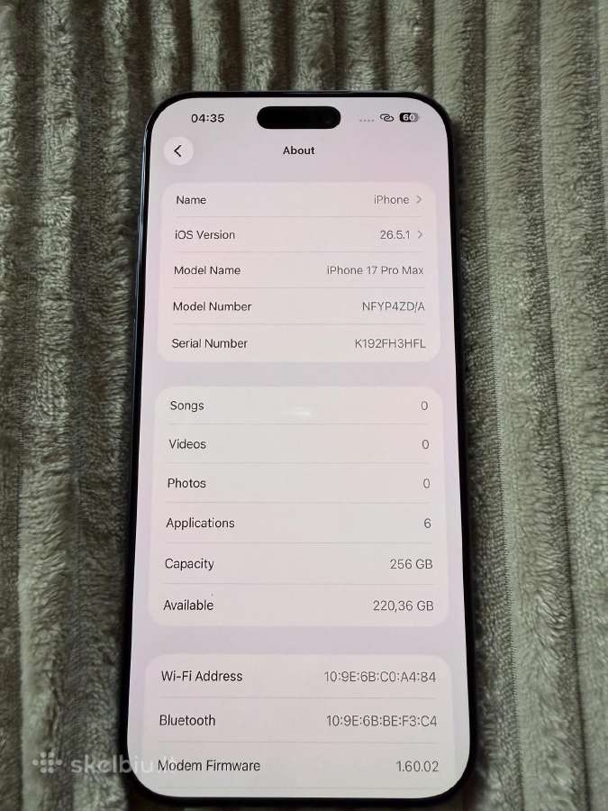 iPhone 17 Pro Max 256gb - nuotraukos Nr. 10