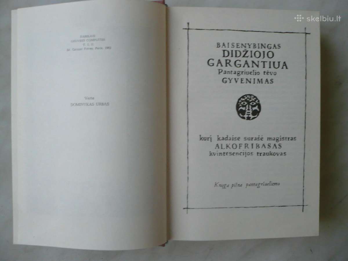 Fransua Rablė - Gargantiua ir Pantagriuelis - nuotraukos Nr. 3