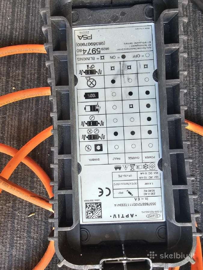 Peugeot Opel orginalus 6a elektromobilio pakrovėja - nuotraukos Nr. 2