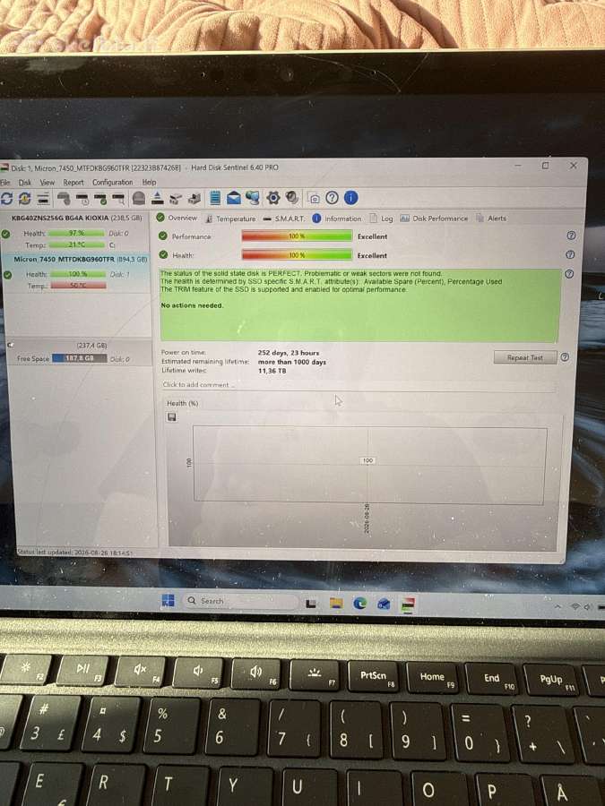 Micron 7450 Pro 960gb M.2 Enterprise Nvme SSD - nuotraukos Nr. 3