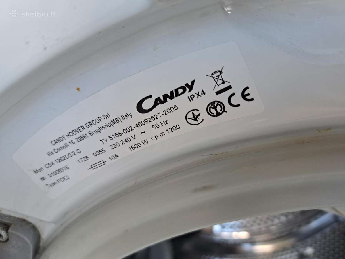 Candy skalbimo masina su defektu - nuotraukos Nr. 9