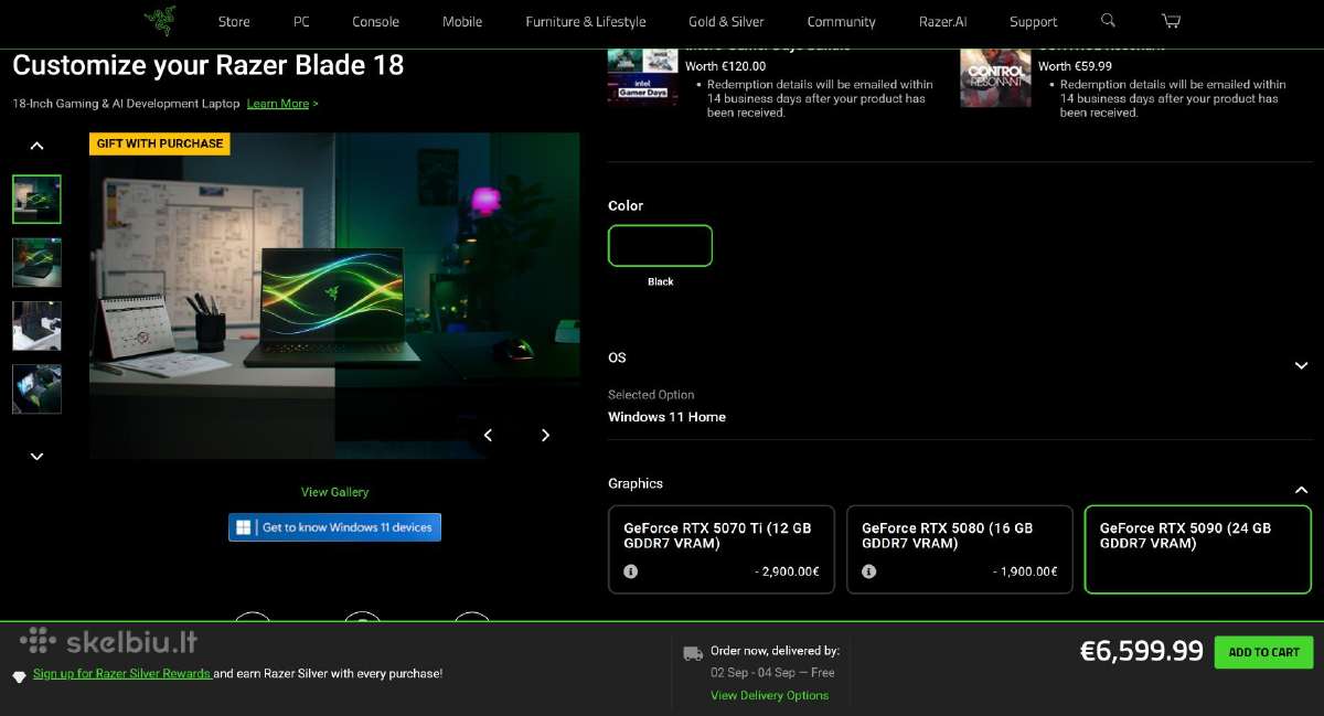 Razer Blade 18 (2025) - nuotraukos Nr. 11