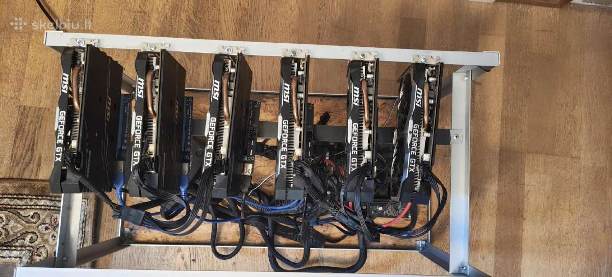 Mining rig 6 Gtx 1660 Super 6gb / Asrock H81 Pro - nuotraukos Nr. 2