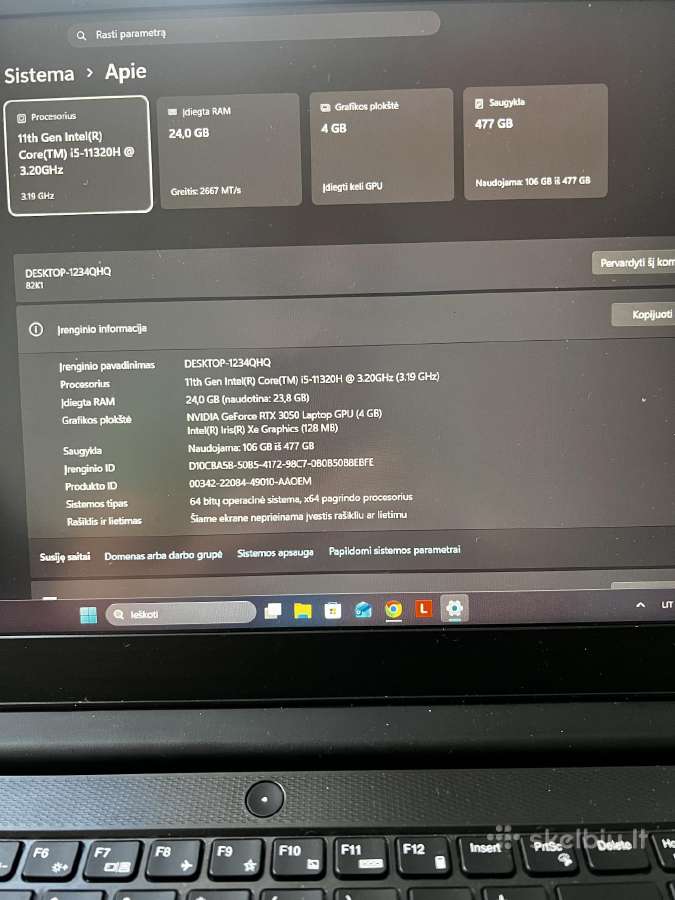 Lenovo Ideapad Gaming 3 - nuotraukos Nr. 2