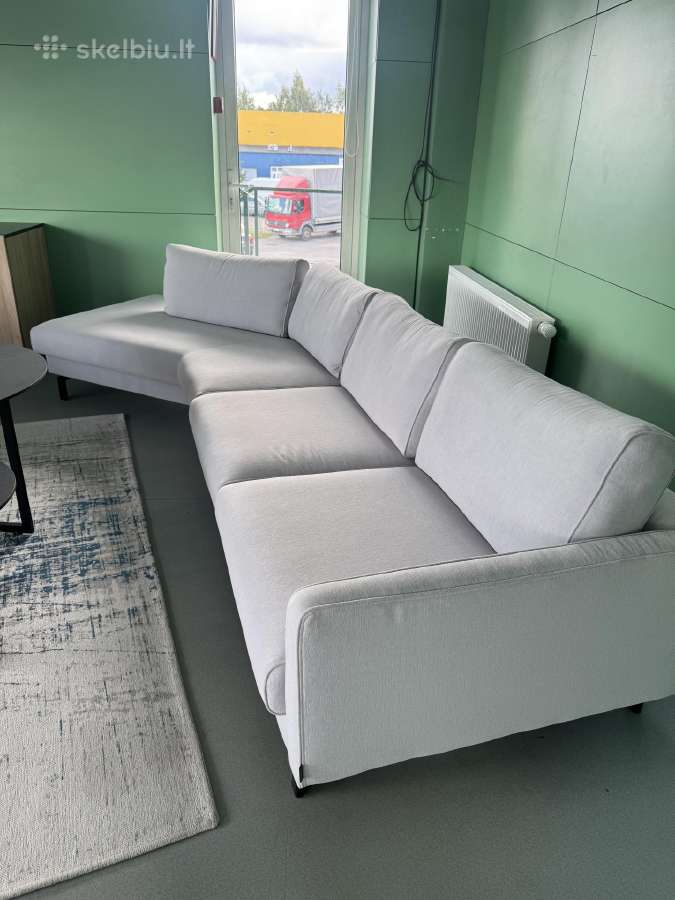 Furninova kampinė sofa – šviesiai pilka - nuotraukos Nr. 3