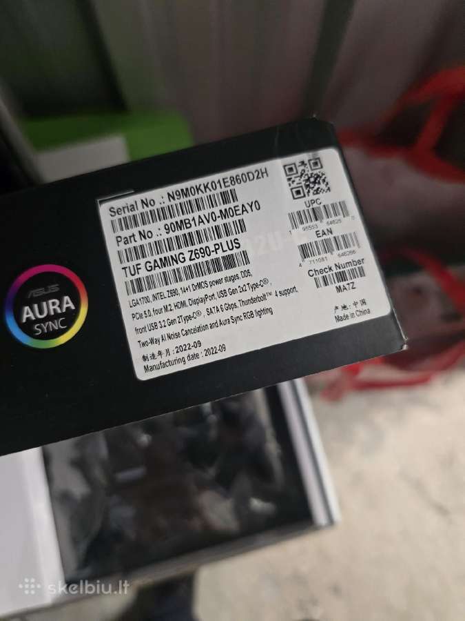 Motininė plokštė Tuf Gaming Z690-plus - nuotraukos Nr. 2
