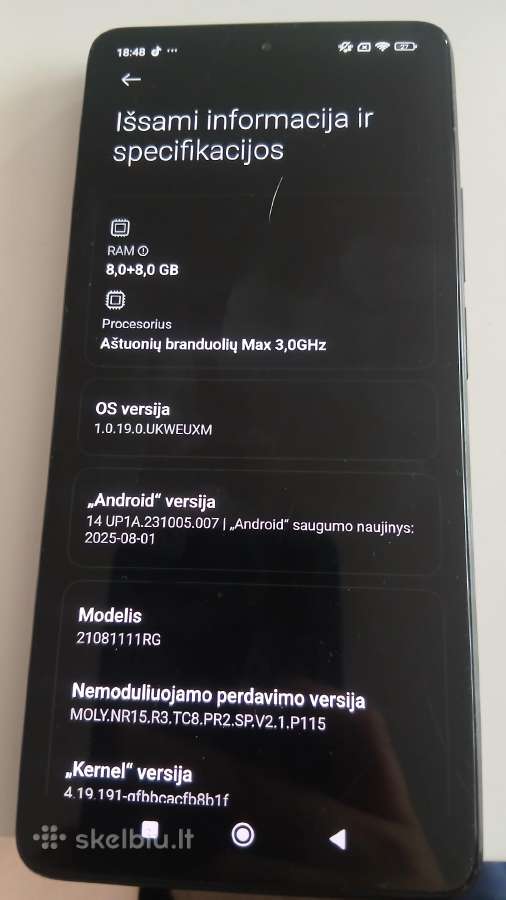 Parduodamas xiaomi 11t - nuotraukos Nr. 4