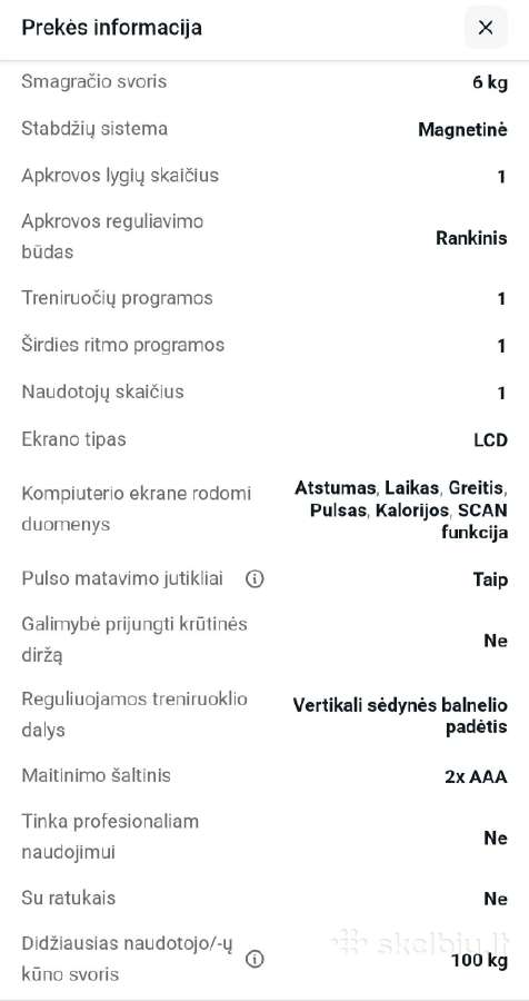 Naujas sulankstomas dviratis treniruoklis - nuotraukos Nr. 4