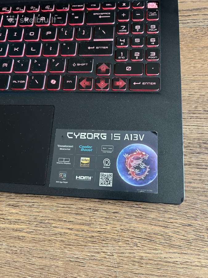 Msi cyborg 15 a13v - nuotraukos Nr. 4